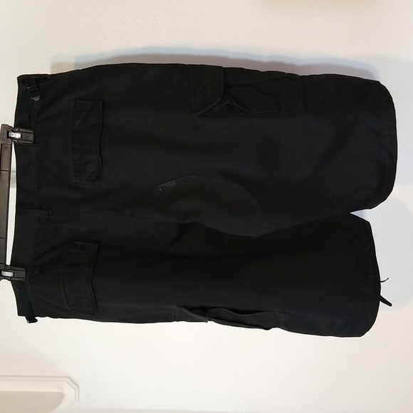 Cybertek Jeans Vintage Black Cargo Shorts With Drawstrings Size 2XL - Picture 5 of 17